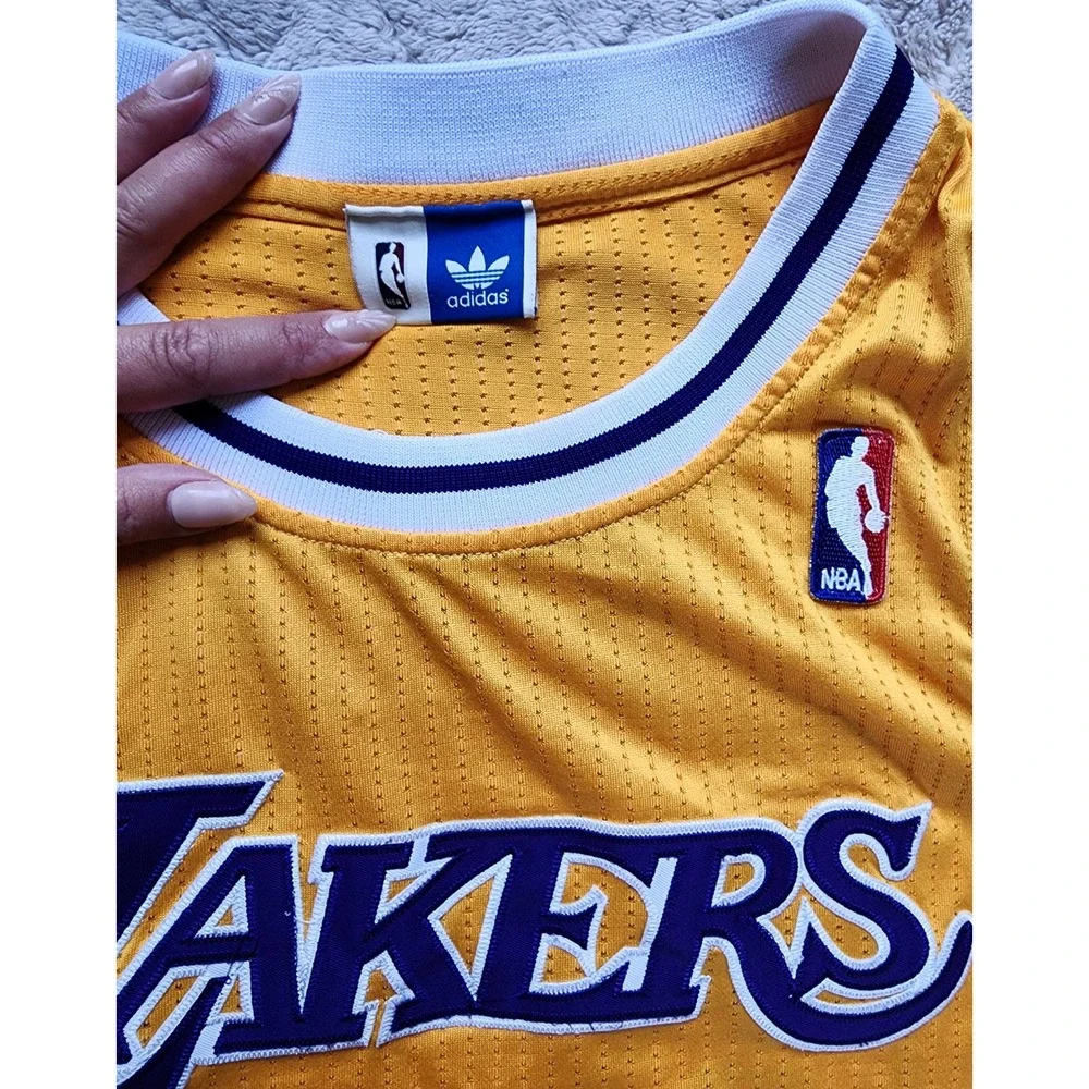Adidas Los Angeles Lakers Shaquille O'Neal 34 Hardwood Classics Jersey Mens L